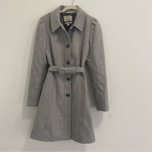 Banana Republic Long Grey Peacoat